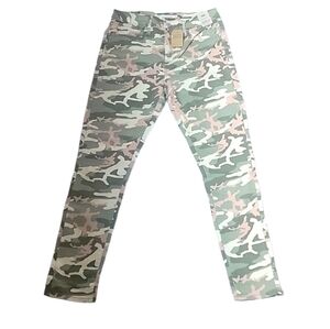 Levi's Pink & Green 721 High Rise Skinny Camo Jeans Size 31